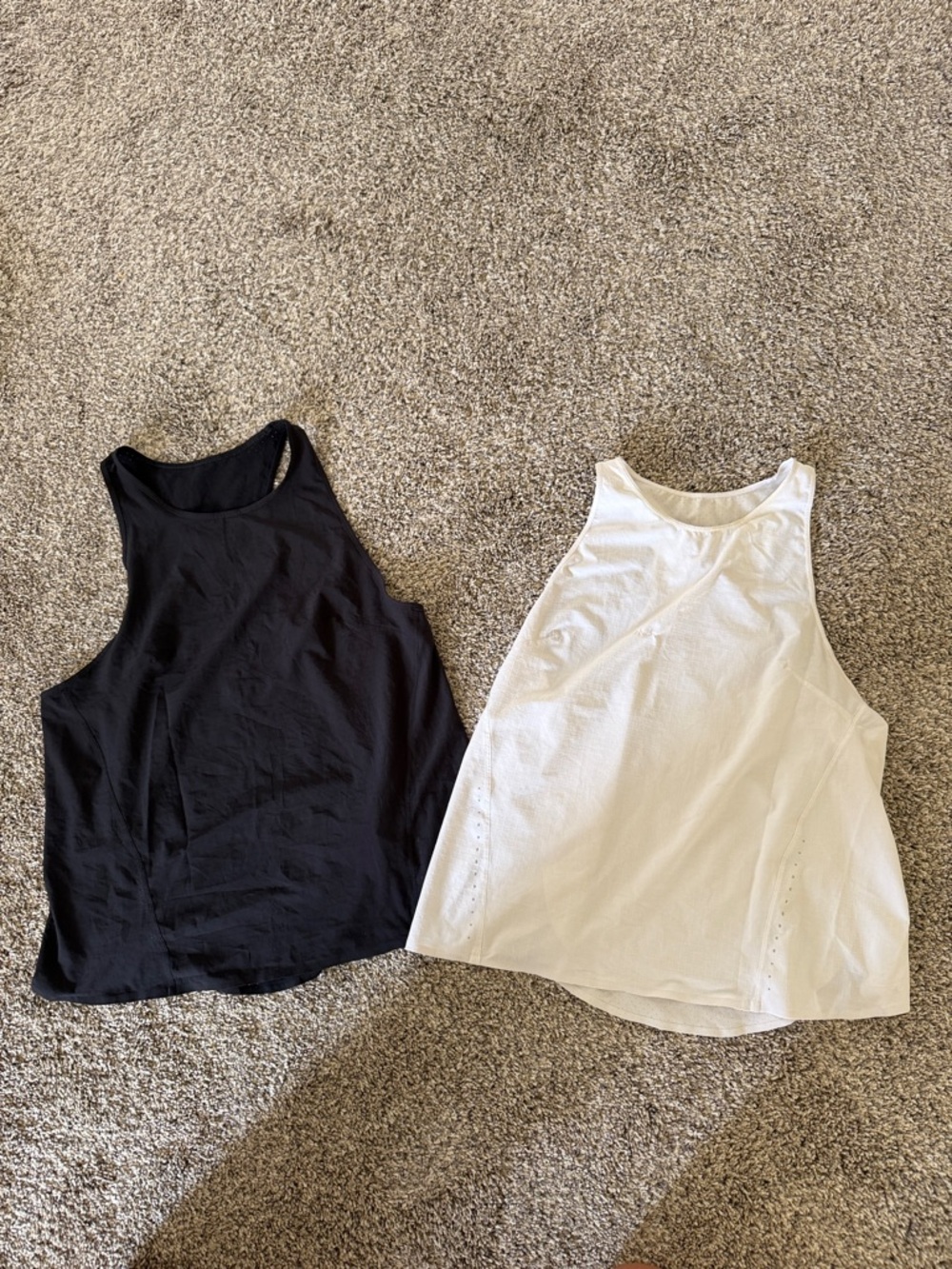 Lululemon Black and White Tanks - Set of 2